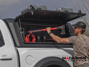 Modular Molle Panel For Truck Bed Cap - Driver Side Storage - Rough Country - 5'7" Bed Modular Molle Panel For Truck Bed Cap - Driver Side Storage - Rough Country - 5'7" Bed